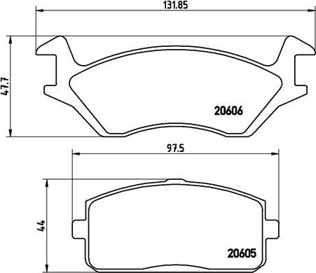 Brembo P 83 004 - Brake Pad Set, disc brake www.autospares.lv