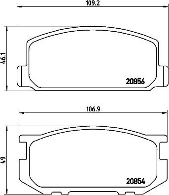 Brembo P83005N - Brake Pad Set, disc brake www.autospares.lv