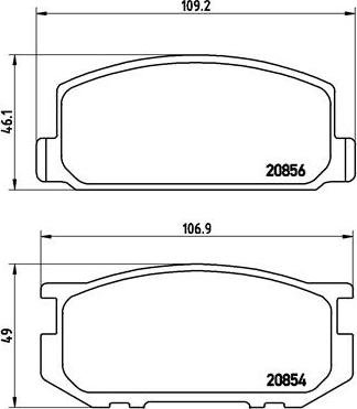 Brembo P 83 005 - Тормозные колодки, дисковые, комплект www.autospares.lv