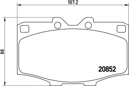 Brembo P 83 006 - Bremžu uzliku kompl., Disku bremzes autospares.lv