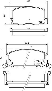 Brembo P 83 019 - Bremžu uzliku kompl., Disku bremzes autospares.lv