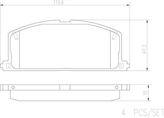 Brembo P83011N - Brake Pad Set, disc brake www.autospares.lv