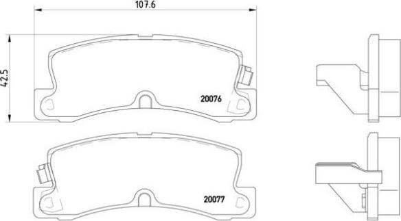 Brembo P 83 017 - Bremžu uzliku kompl., Disku bremzes autospares.lv