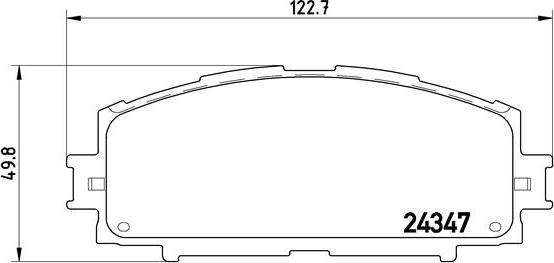 Brembo P 83 086 - Bremžu uzliku kompl., Disku bremzes autospares.lv