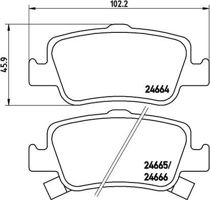 Brembo P 83 080X - Brake Pad Set, disc brake www.autospares.lv