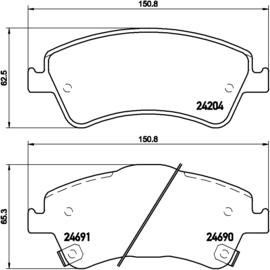 Brembo P 83 081 - Bremžu uzliku kompl., Disku bremzes www.autospares.lv