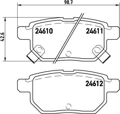 Brembo P 83 083 - Bremžu uzliku kompl., Disku bremzes autospares.lv