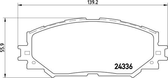 Brembo P 83 082 - Brake Pad Set, disc brake www.autospares.lv