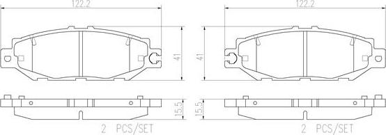 Brembo P83036N - Brake Pad Set, disc brake www.autospares.lv