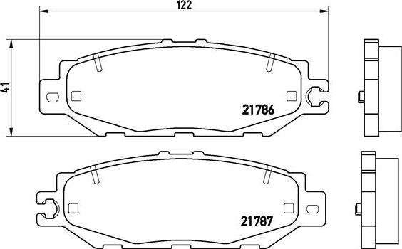 Brembo P 83 036 - Brake Pad Set, disc brake www.autospares.lv