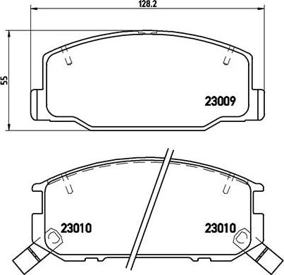 Brembo P 83 031 - Bremžu uzliku kompl., Disku bremzes autospares.lv