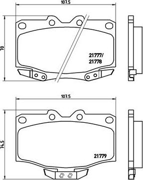 Brembo P 83 026 - Brake Pad Set, disc brake www.autospares.lv