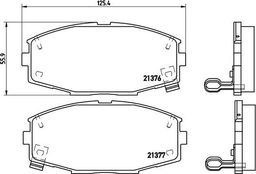 Brembo P 83 020 - Bremžu uzliku kompl., Disku bremzes www.autospares.lv