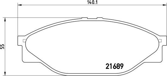 Brembo P 83 023 - Brake Pad Set, disc brake www.autospares.lv