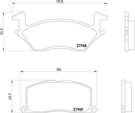 Brembo P 83 022 - Тормозные колодки, дисковые, комплект www.autospares.lv