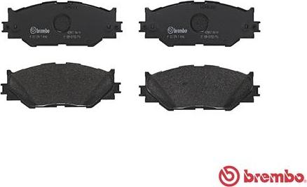 Brembo P 83 074 - Bremžu uzliku kompl., Disku bremzes www.autospares.lv