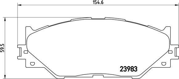 Brembo P 83 074 - Bremžu uzliku kompl., Disku bremzes www.autospares.lv