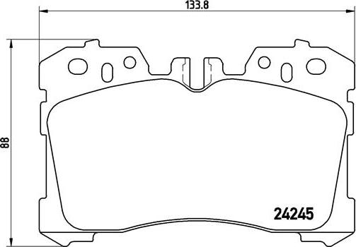 Brembo P 83 075 - Bremžu uzliku kompl., Disku bremzes www.autospares.lv