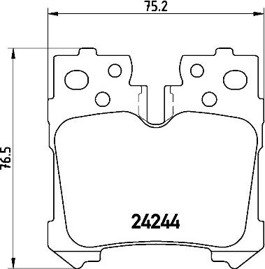 Brembo P 83 076 - Bremžu uzliku kompl., Disku bremzes www.autospares.lv