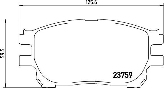 Brembo P 83 070 - Brake Pad Set, disc brake www.autospares.lv