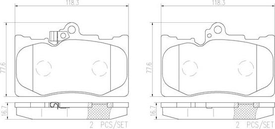 Brembo P83072N - Bremžu uzliku kompl., Disku bremzes www.autospares.lv