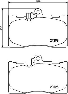 Brembo P 83 072 - Bremžu uzliku kompl., Disku bremzes www.autospares.lv