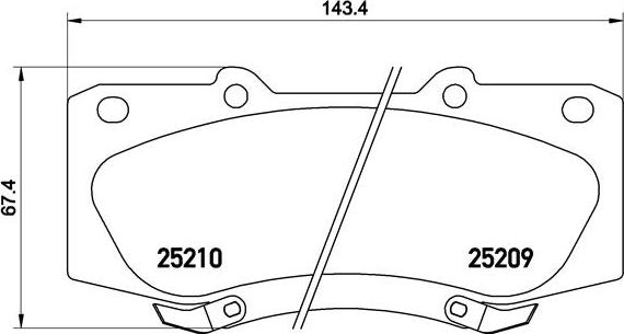 Brembo P 83 140 - Bremžu uzliku kompl., Disku bremzes www.autospares.lv