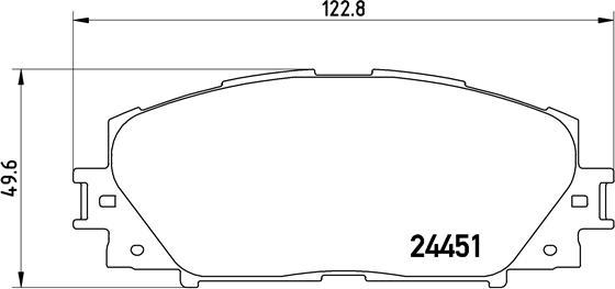 Brembo P 83 141 - Bremžu uzliku kompl., Disku bremzes autospares.lv