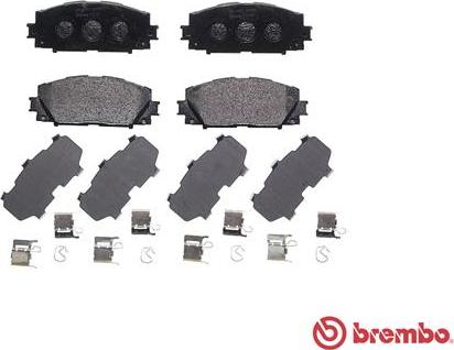 Brembo P 83 141 - Bremžu uzliku kompl., Disku bremzes autospares.lv