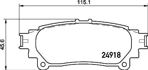 Brembo P 83 152 - Bremžu uzliku kompl., Disku bremzes autospares.lv