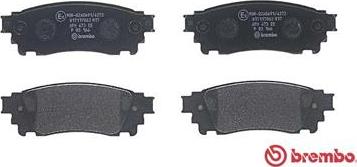 Brembo P 83 166 - Bremžu uzliku kompl., Disku bremzes www.autospares.lv