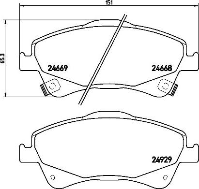 Brembo P83109N - Bremžu uzliku kompl., Disku bremzes www.autospares.lv