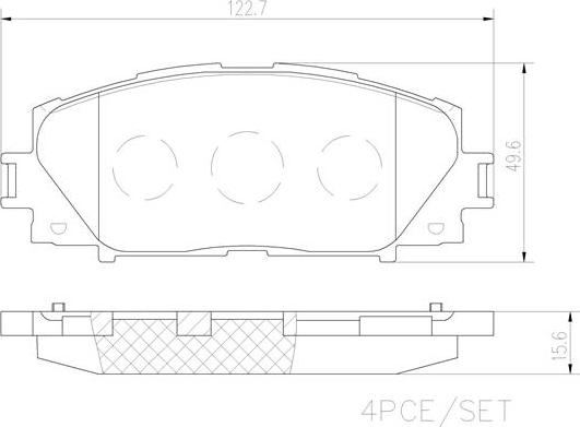 Brembo P83106N - Bremžu uzliku kompl., Disku bremzes autospares.lv