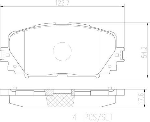 Brembo P83101N - Bremžu uzliku kompl., Disku bremzes www.autospares.lv