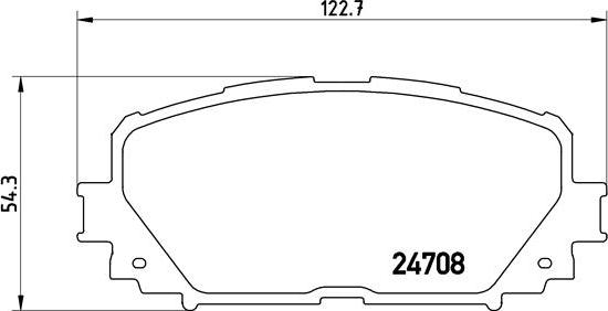 Brembo P 83 101 - Тормозные колодки, дисковые, комплект www.autospares.lv