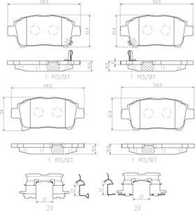 Brembo P83103N - Тормозные колодки, дисковые, комплект www.autospares.lv