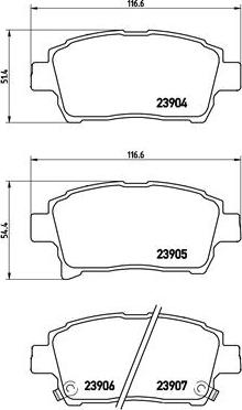 Brembo P 83 103 - Brake Pad Set, disc brake www.autospares.lv