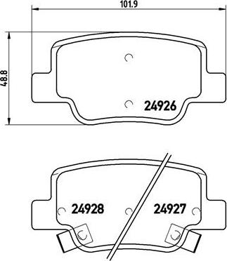 Brembo P 83 114 - Bremžu uzliku kompl., Disku bremzes autospares.lv