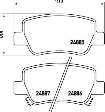 Brembo P 83 112 - Bremžu uzliku kompl., Disku bremzes autospares.lv