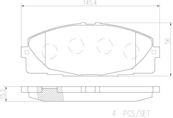 Brembo P83139N - Bremžu uzliku kompl., Disku bremzes www.autospares.lv