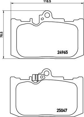 Brembo P 83 131 - Bremžu uzliku kompl., Disku bremzes www.autospares.lv