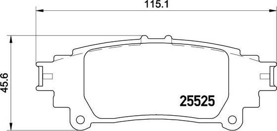 Brembo P 83 132 - Bremžu uzliku kompl., Disku bremzes autospares.lv