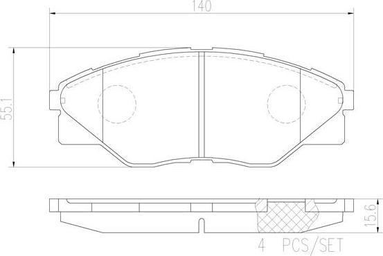 Brembo P83137N - Bremžu uzliku kompl., Disku bremzes www.autospares.lv