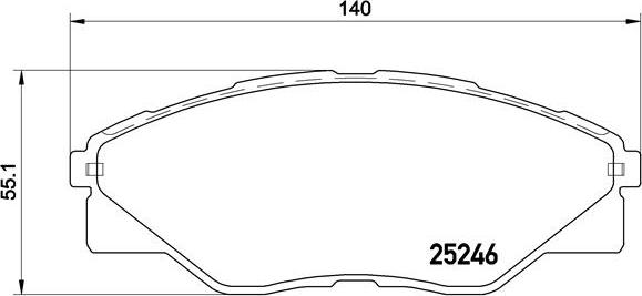 Brembo P 83 137 - Brake Pad Set, disc brake www.autospares.lv