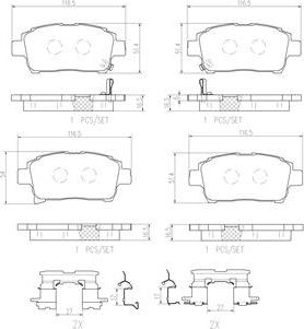 Brembo P83125N - Bremžu uzliku kompl., Disku bremzes autospares.lv