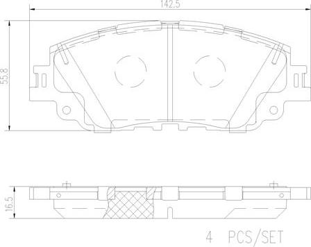 Brembo P83172N - Bremžu uzliku kompl., Disku bremzes www.autospares.lv