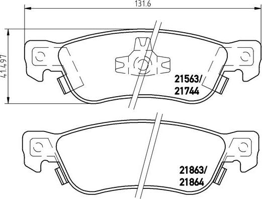 Brembo P 34 003 - Bremžu uzliku kompl., Disku bremzes autospares.lv