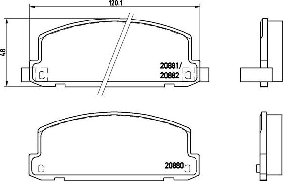 Brembo P 34 002 - Bremžu uzliku kompl., Disku bremzes www.autospares.lv