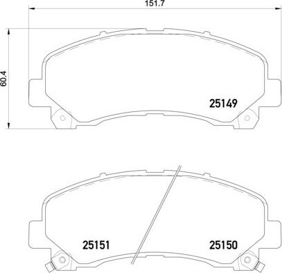 Brembo P 34 007 - Bremžu uzliku kompl., Disku bremzes www.autospares.lv