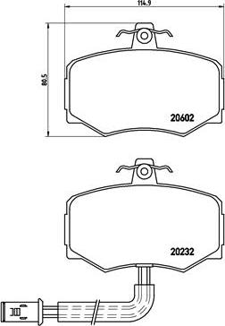 Brembo P 36 005 - Bremžu uzliku kompl., Disku bremzes www.autospares.lv